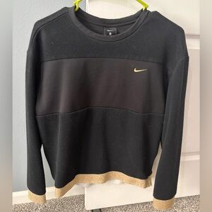 Nike Black Sweatshirt with Gold Trim